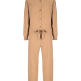 Tuta intera in maglia in beige 