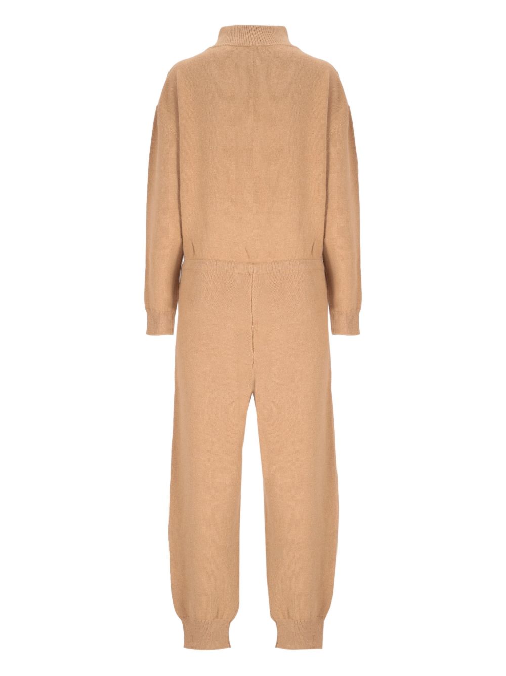 Tuta intera in maglia in beige 