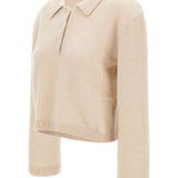 Polo a maniche lunghe in beige Laneus - uomo 