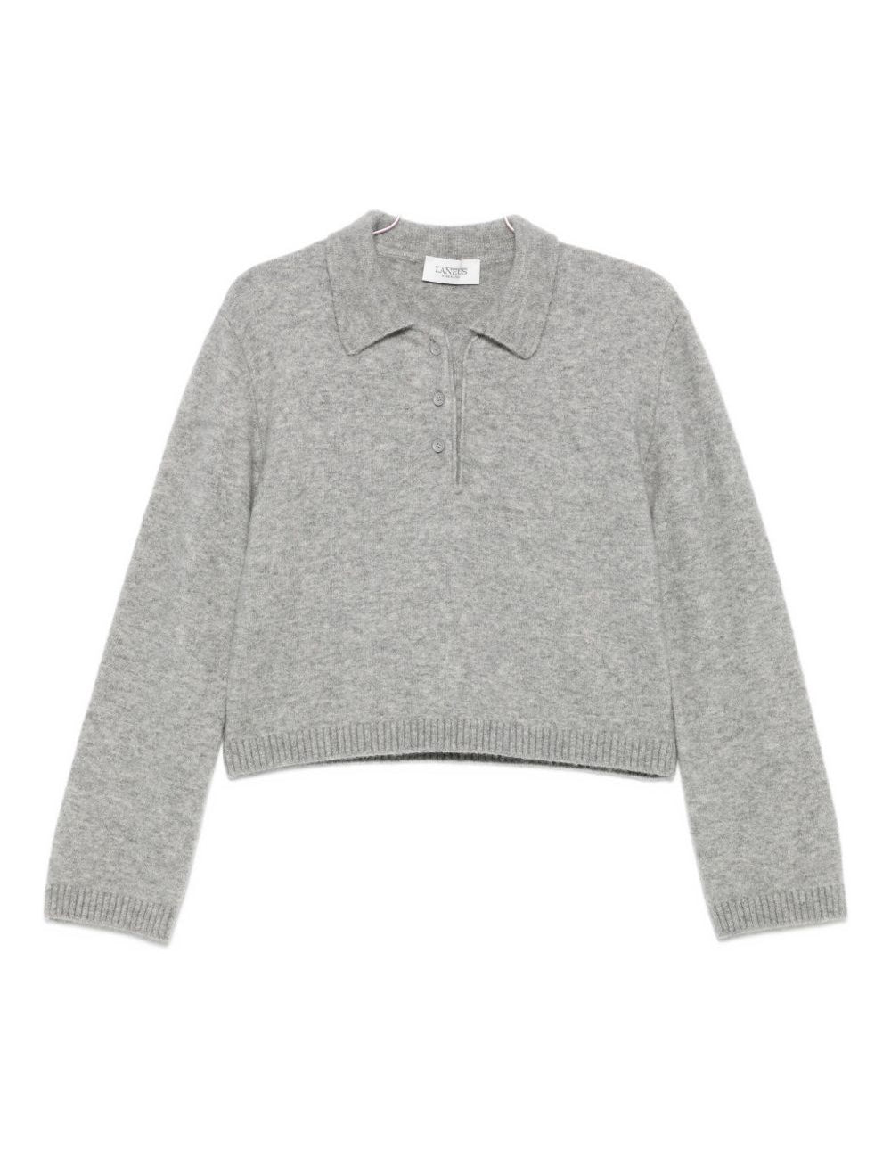 Polo con bottoni in grigio Laneus - donna 