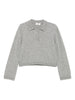 Laneus grey button-up polo shirt - women