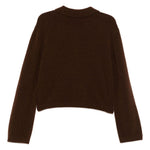 Polo con bottoni in marrone Laneus - donna 