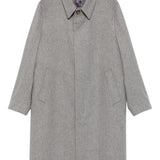 Cappotto con taschini a toppa e bottoni in grigio Lardini - uomo 