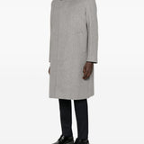 Cappotto con taschini a toppa e bottoni in grigio Lardini - uomo 