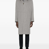 Cappotto con taschini a toppa e bottoni in grigio Lardini - uomo 