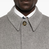 Cappotto con taschini a toppa e bottoni in grigio Lardini - uomo 
