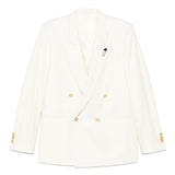 Blazer doppiopetto in bianco Lardini - uomo 