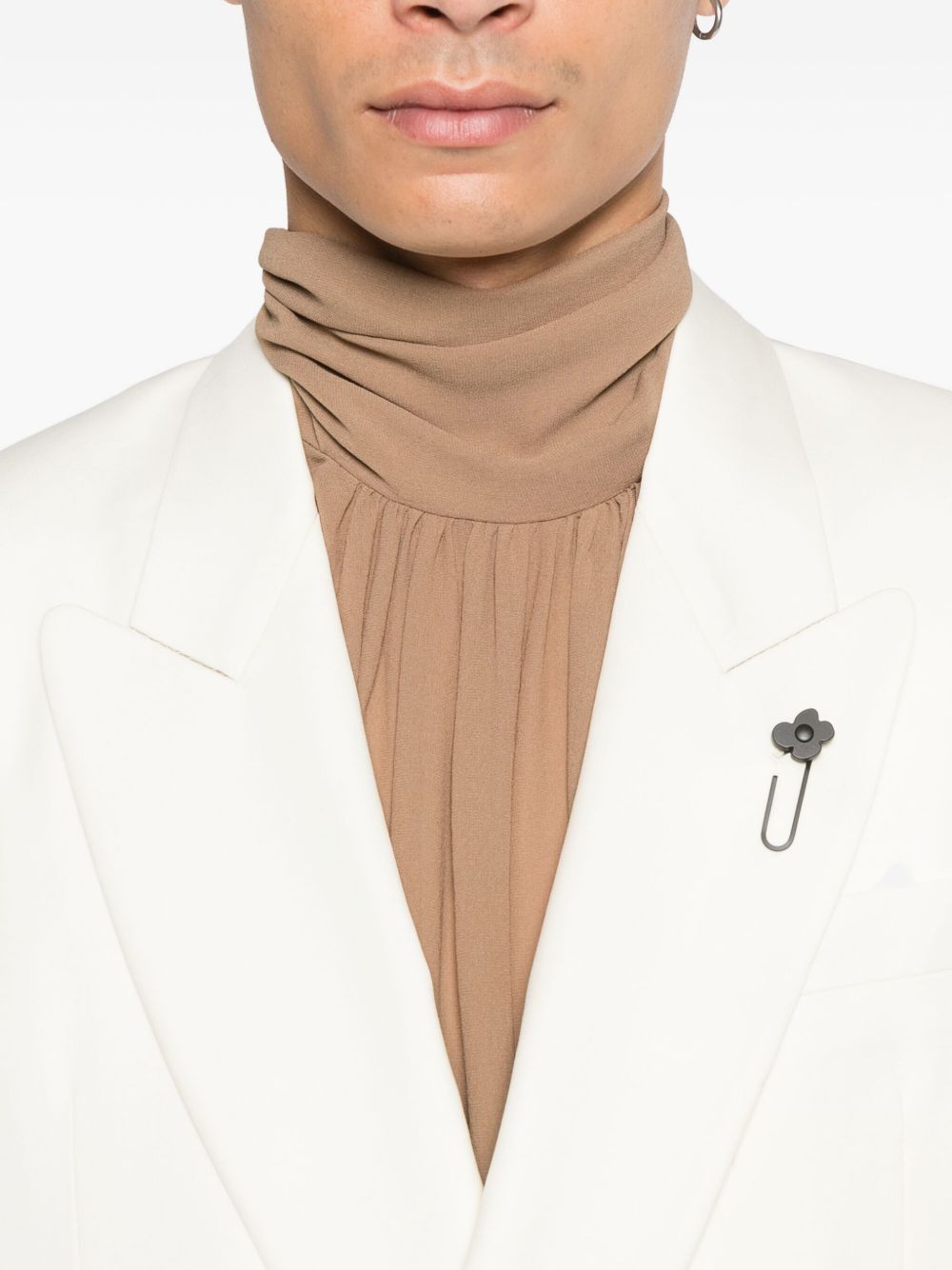 Blazer doppiopetto in bianco Lardini - uomo 