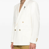 Blazer doppiopetto in bianco Lardini - uomo 