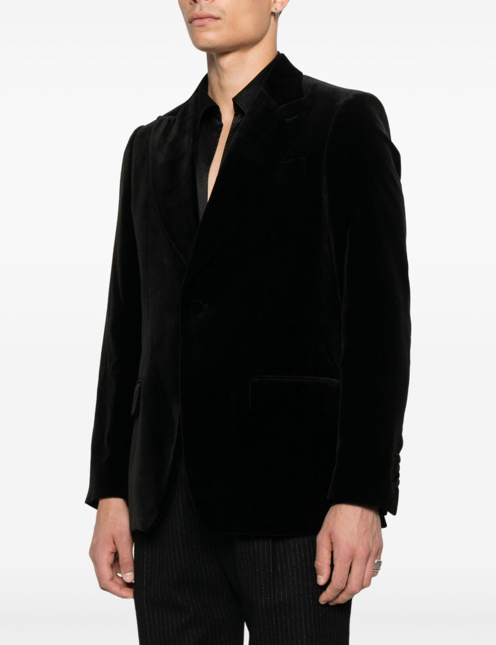 Blazer monopetto in nero Lardini - uomo 
