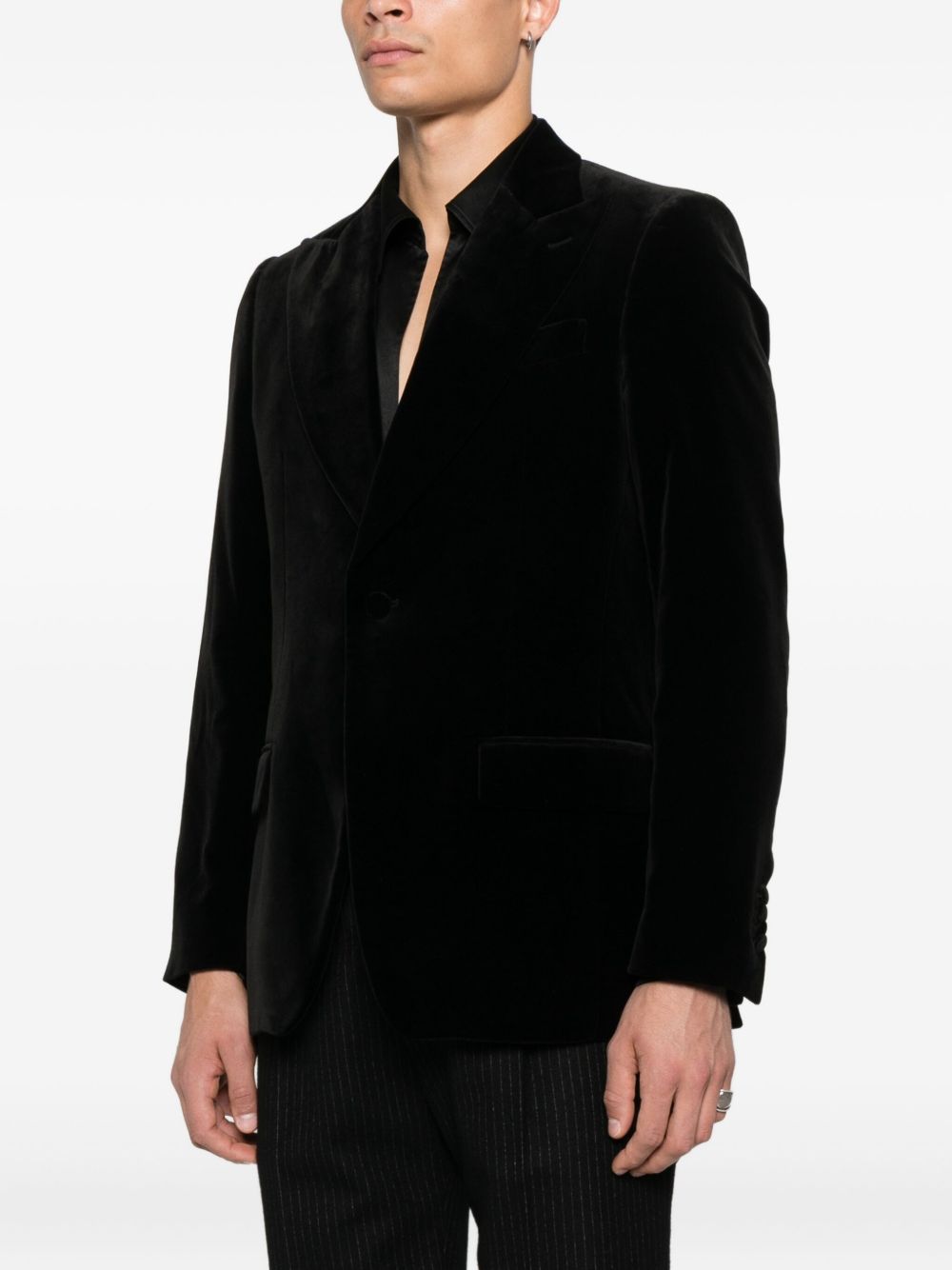 Blazer monopetto in nero Lardini - uomo 