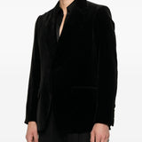Blazer monopetto in nero Lardini - uomo 