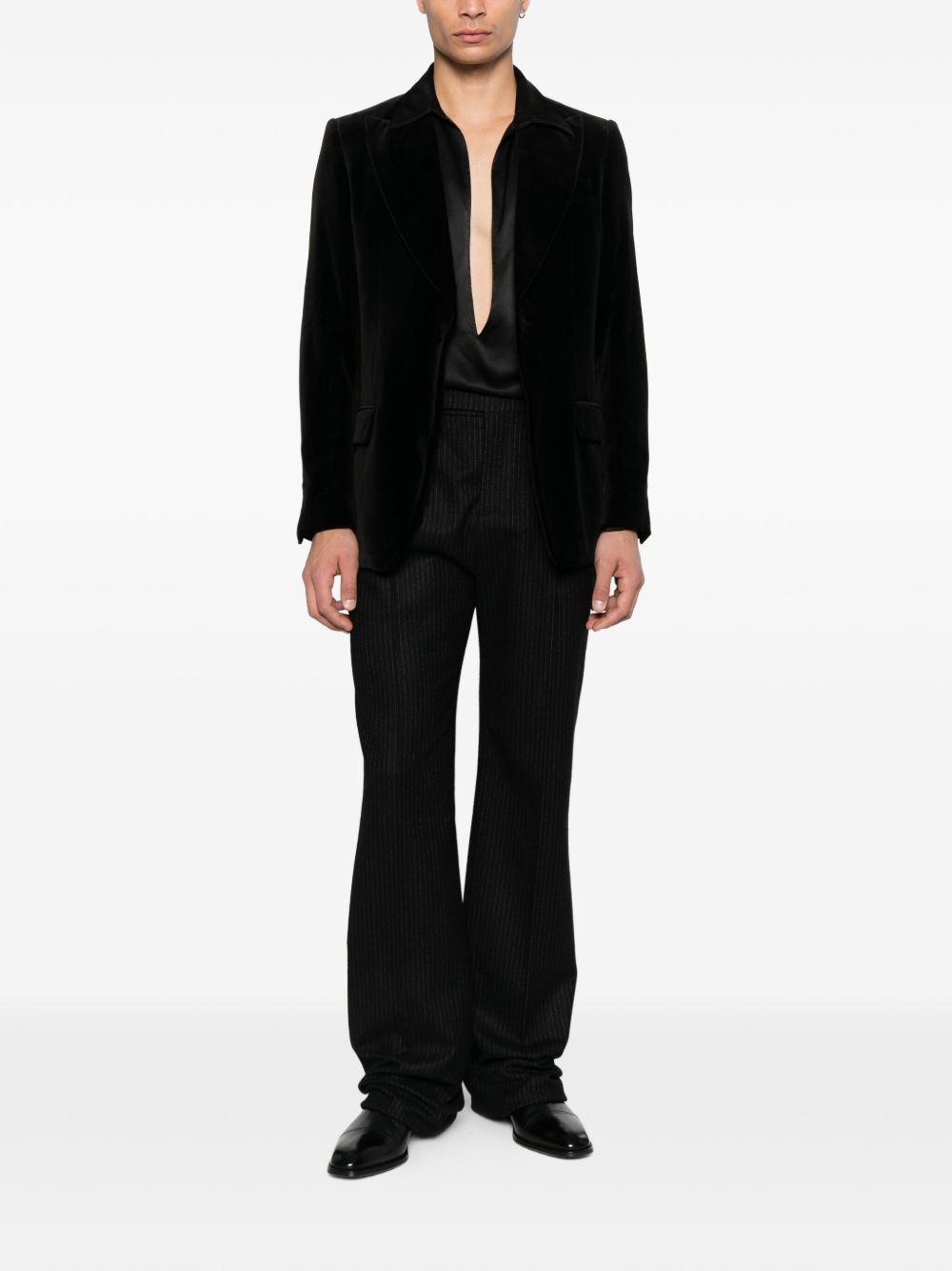 Blazer monopetto in nero Lardini - uomo 
