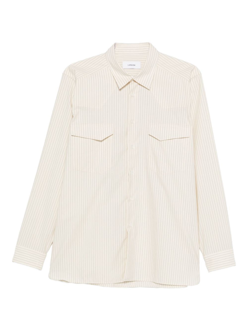 Camicia a righe in bianco Lardini - uomo 