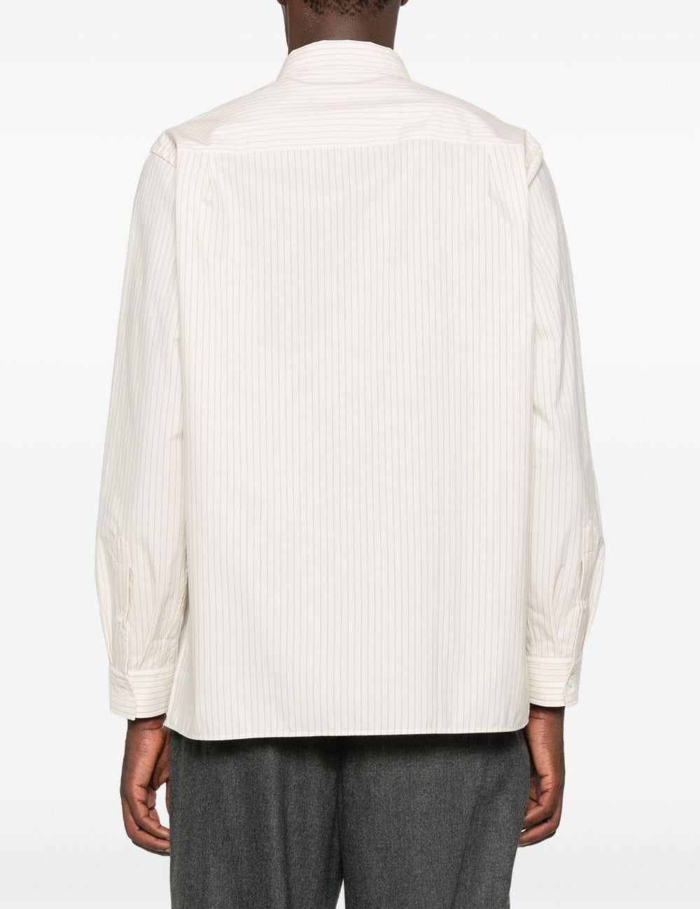 Camicia a righe in bianco Lardini - uomo 