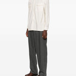 Camicia a righe in bianco Lardini - uomo 