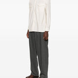 Camicia a righe in bianco Lardini - uomo 
