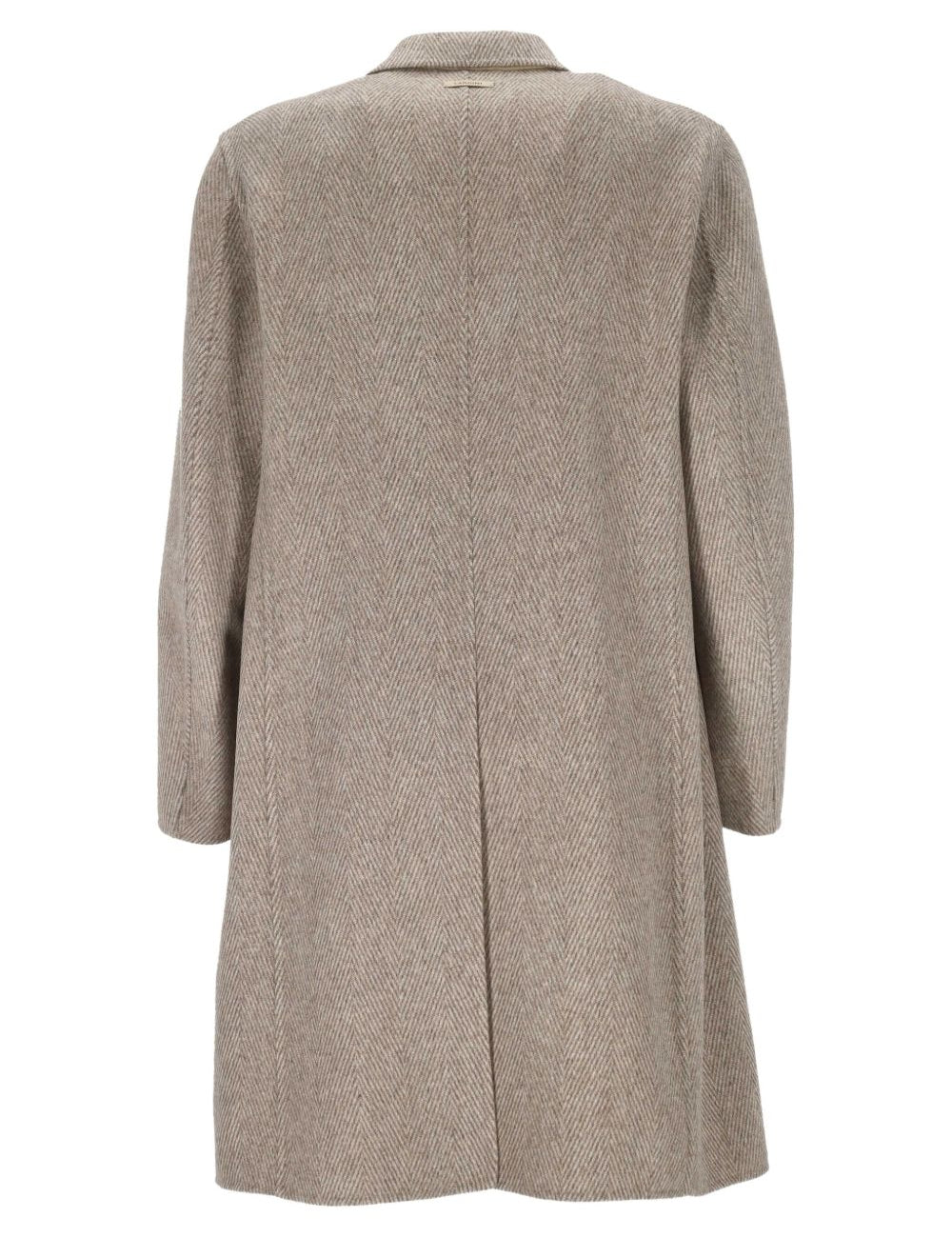 Cappotto con motivo a spina di pesce in marrone Lardini - uomo 