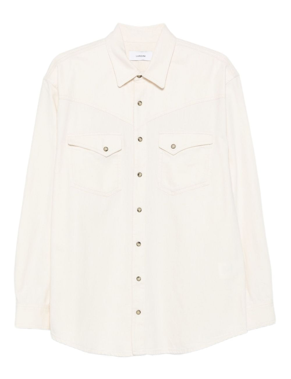 Camicia con doppia tasca in bianco Lardini - uomo 