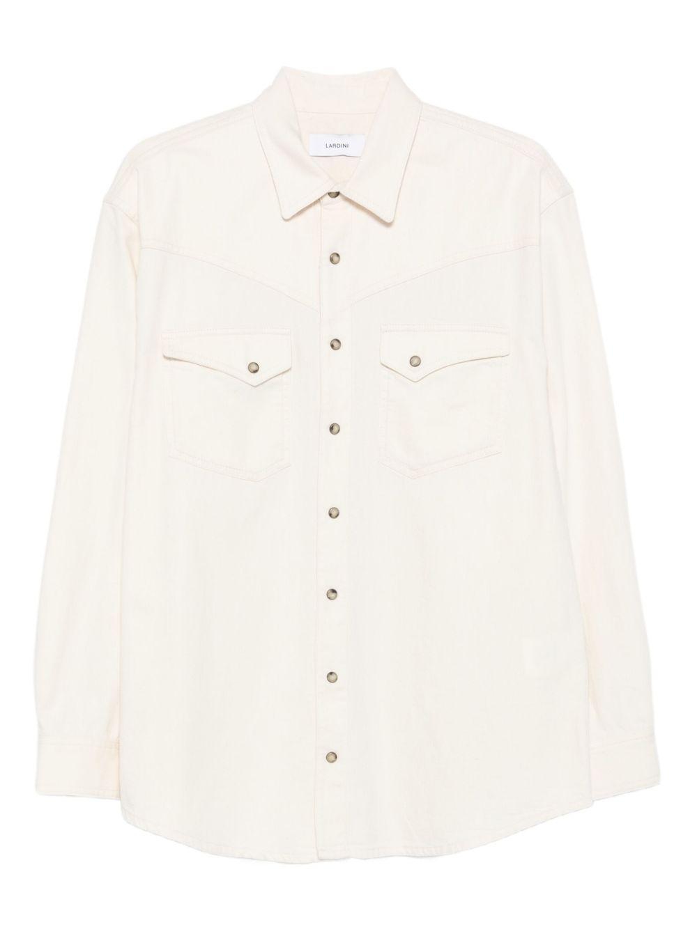 Camicia con doppia tasca in bianco Lardini - uomo 