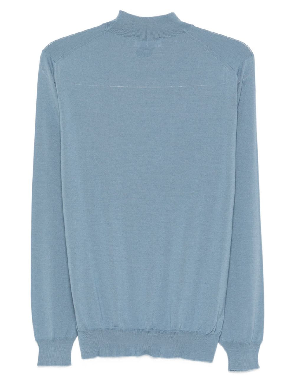 Maglione in lana a collo alto in blu Lardini - uomo 