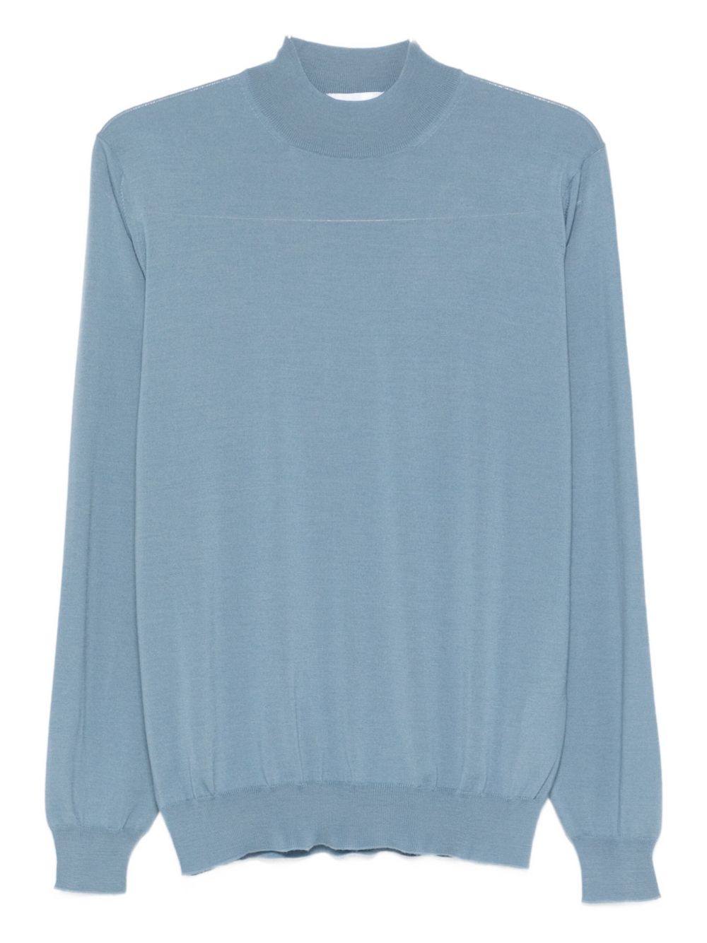 Maglione in lana a collo alto in blu Lardini - uomo 