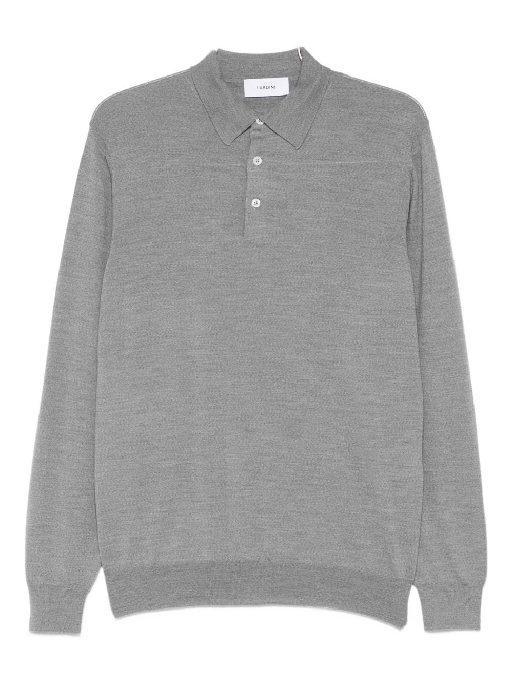 Polo a maniche lunghe in grigio Lardini - uomo 