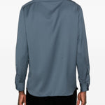 Camicia con bottoni in blu Lardini - uomo 