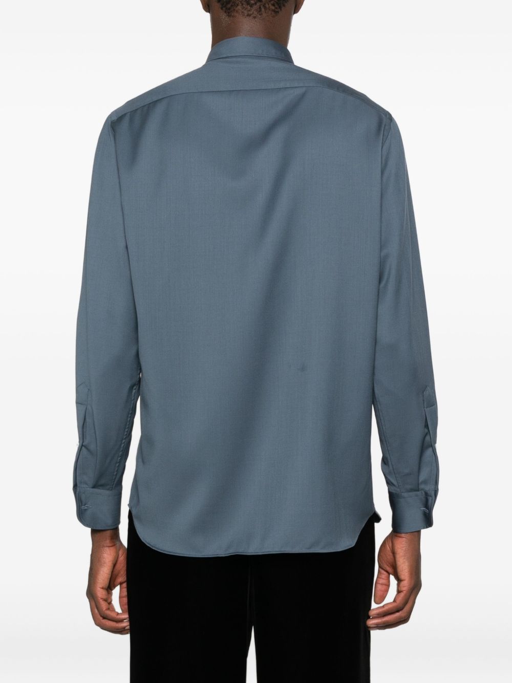 Camicia con bottoni in blu Lardini - uomo 