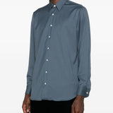 Camicia con bottoni in blu Lardini - uomo 