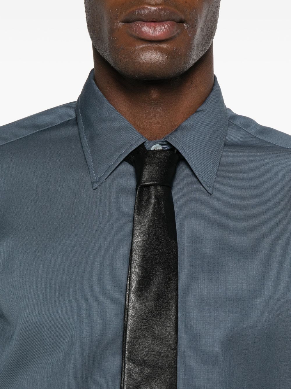 Camicia con bottoni in blu Lardini - uomo 