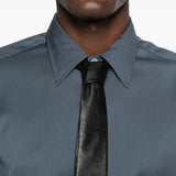 Camicia con bottoni in blu Lardini - uomo 