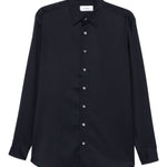 Camicia a maniche lunghe con bottoni in blu Lardini - uomo 