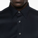 Camicia a maniche lunghe con bottoni in blu Lardini - uomo 