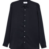 Camicia a maniche lunghe con bottoni in blu Lardini - uomo 