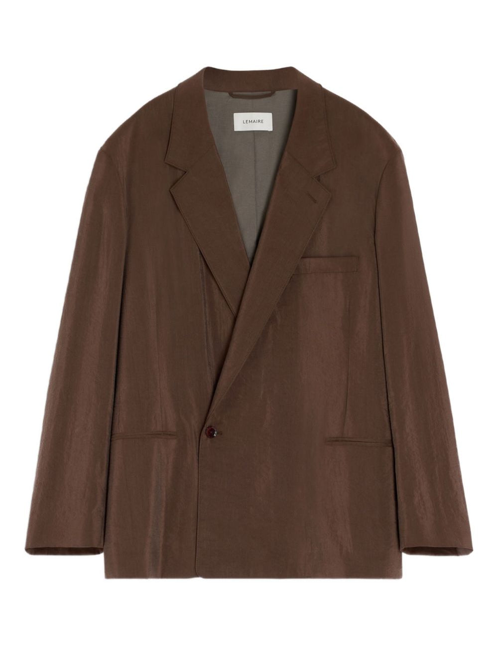 Blazer doppiopetto in marrone Lemaire - uomo 