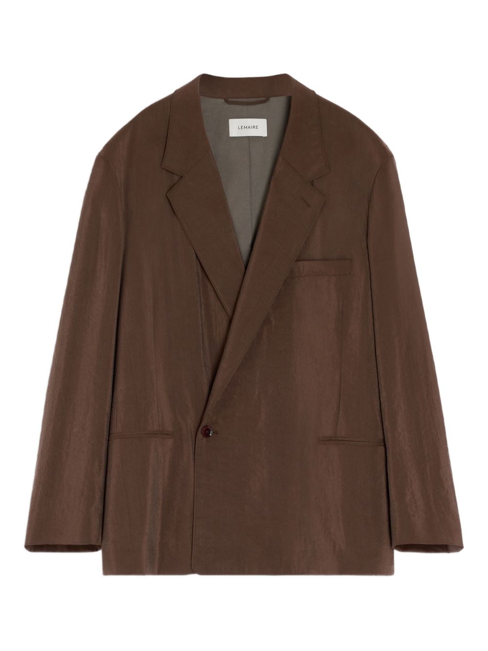 Blazer doppiopetto in marrone Lemaire - uomo 