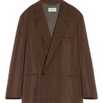 Blazer doppiopetto in marrone Lemaire - uomo 