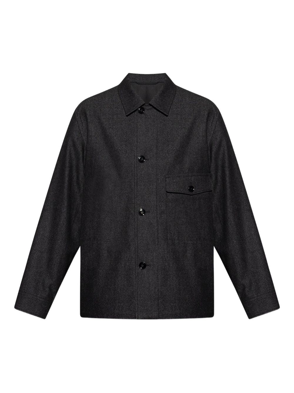 Giacca camicia con tasca in grigio Lemaire - uomo 