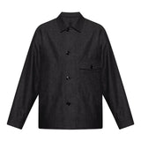 Giacca camicia con tasca in grigio Lemaire - uomo 