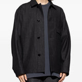 Giacca camicia con tasca in grigio Lemaire - uomo 