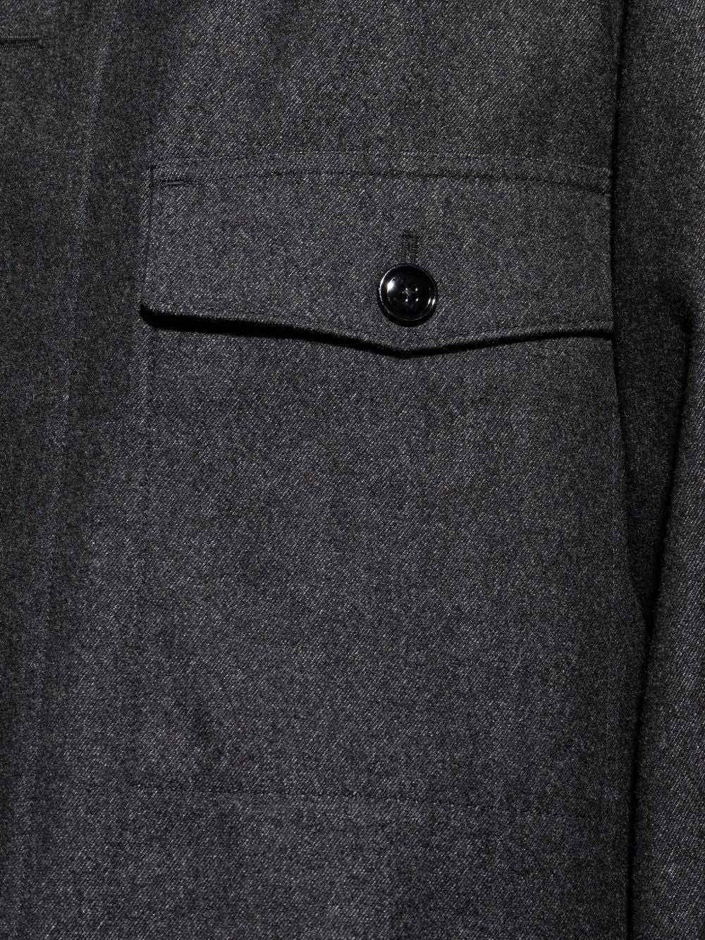 Giacca camicia con tasca in grigio Lemaire - uomo 