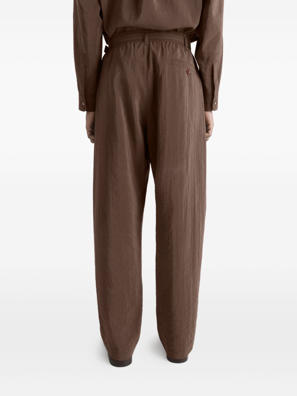 Pantaloni con pinces in marrone Lemaire - uomo 