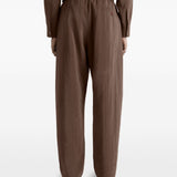Pantaloni con pinces in marrone Lemaire - uomo 