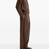 Pantaloni con pinces in marrone Lemaire - uomo 