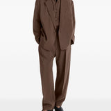 Pantaloni con pinces in marrone Lemaire - uomo 