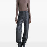 Top a coste a collo alto in grigio Lemaire - donna 