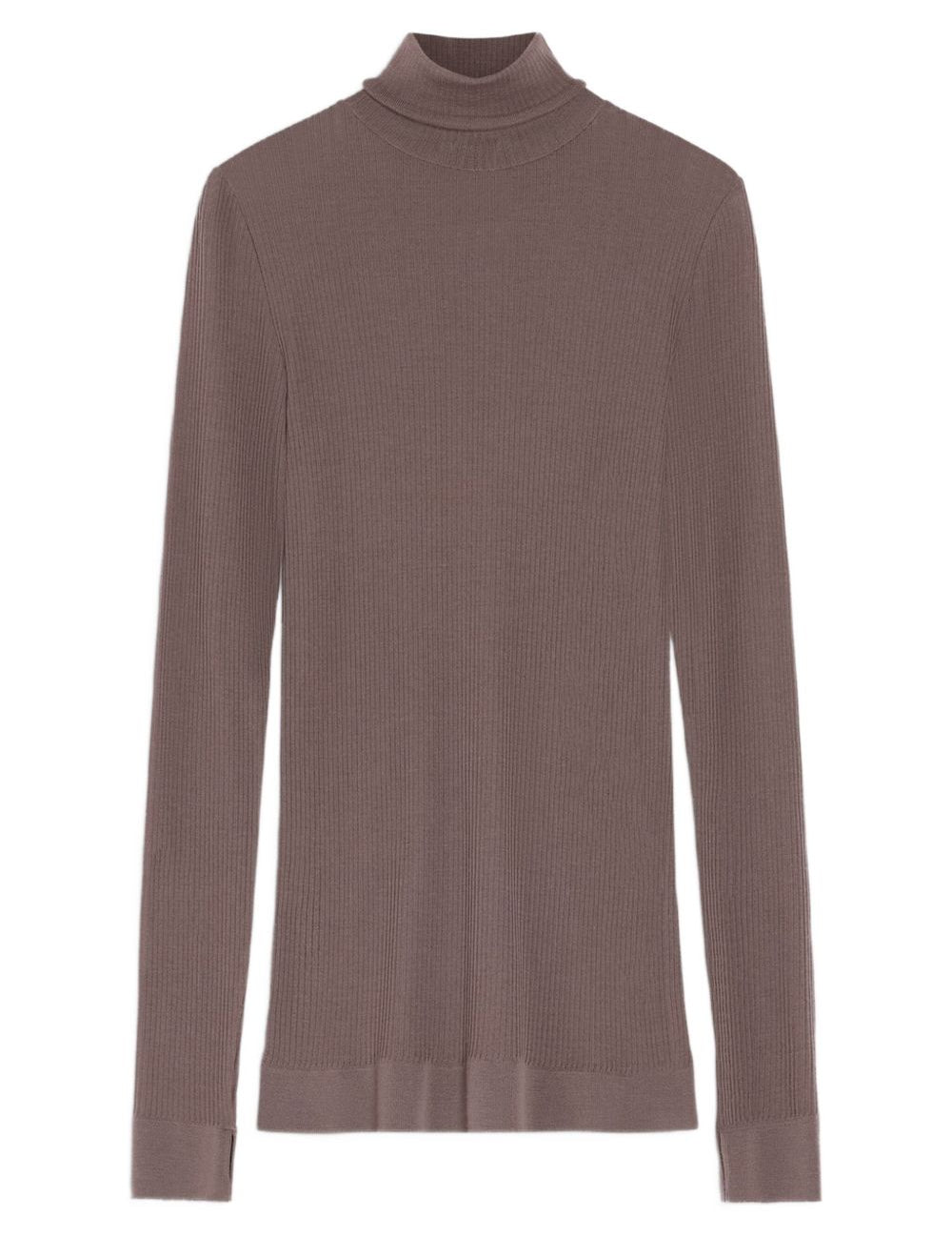 Top a coste a collo alto in grigio Lemaire - donna 