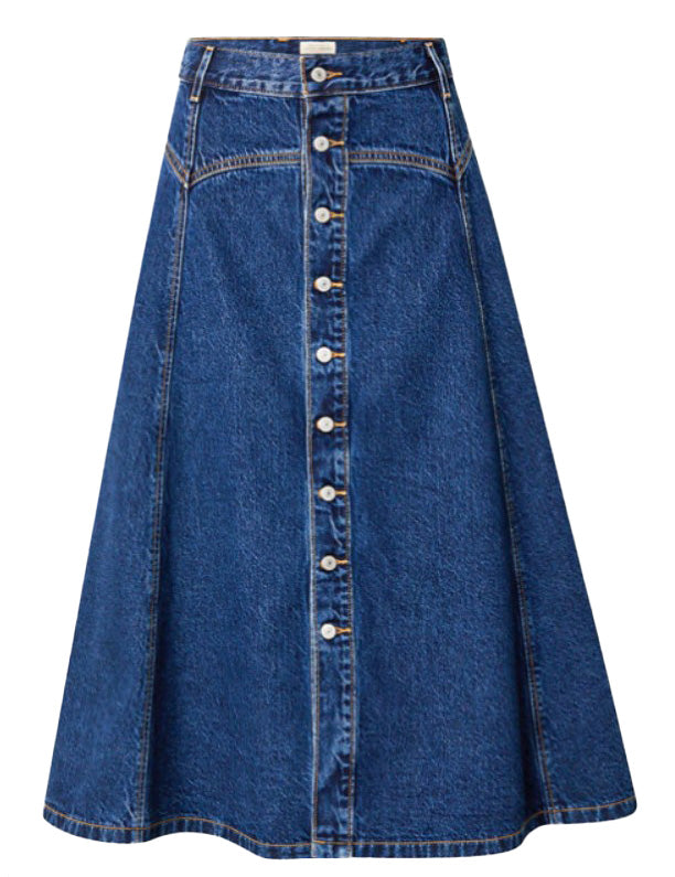 Gonna denim con bottoni in blu Levi's - donna 