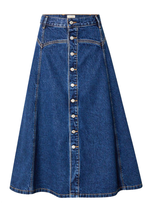 Gonna denim con bottoni in blu Levi's - donna 